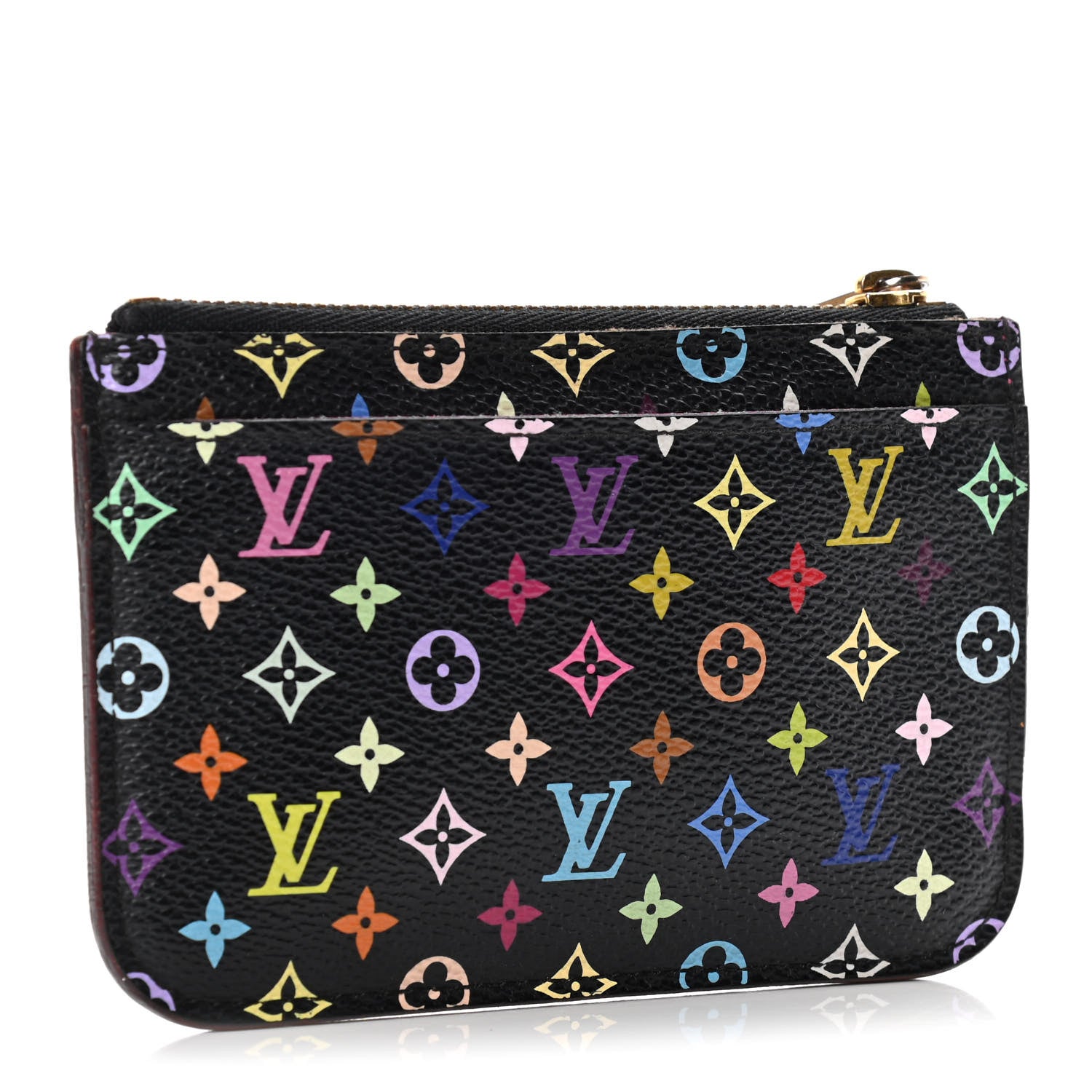 Louis Vuitton Monogram Multicolor Key Pouch Black Grenade 3 of 15