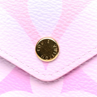 Louis Vuitton Monogram Giant Spring in the City Kirigami Pochette Set Sunrise Pastel Midnight Fuchsia Sunset Kaki 10 of 11