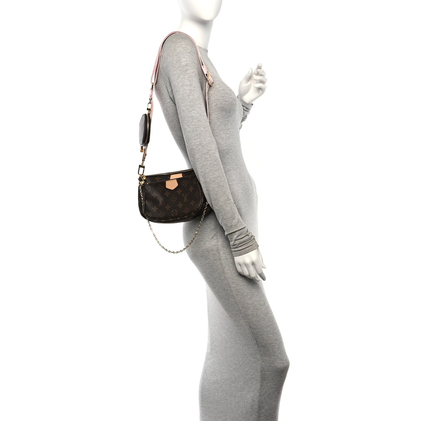 Monogram Multi Pochette Accessories Rose Clair
