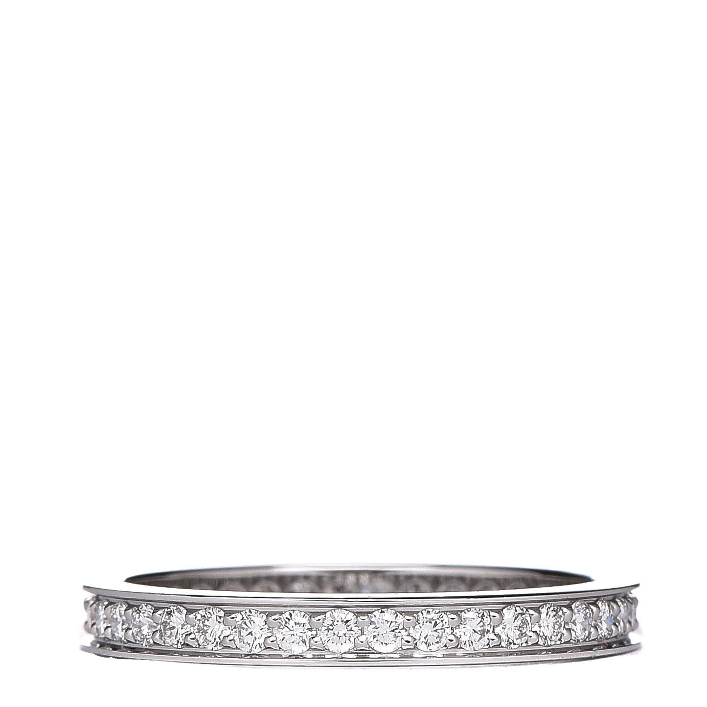 Platinum Diamond 2.4mm Ballerine Wedding Band Ring 50 5.25
