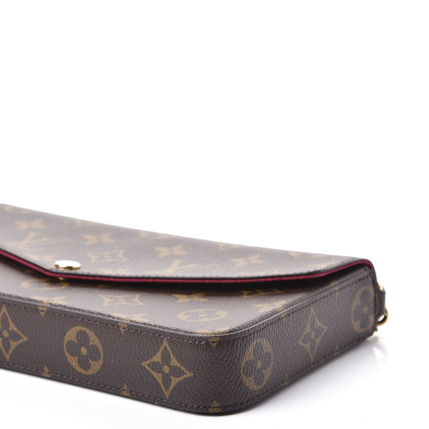 Monogram Pochette Felicie Chain Wallet Fuchsia
