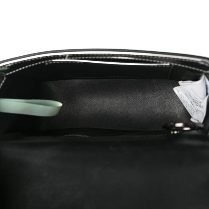 Off-White Patent Mirror Binder Clip Bag Silver 4 of 11
