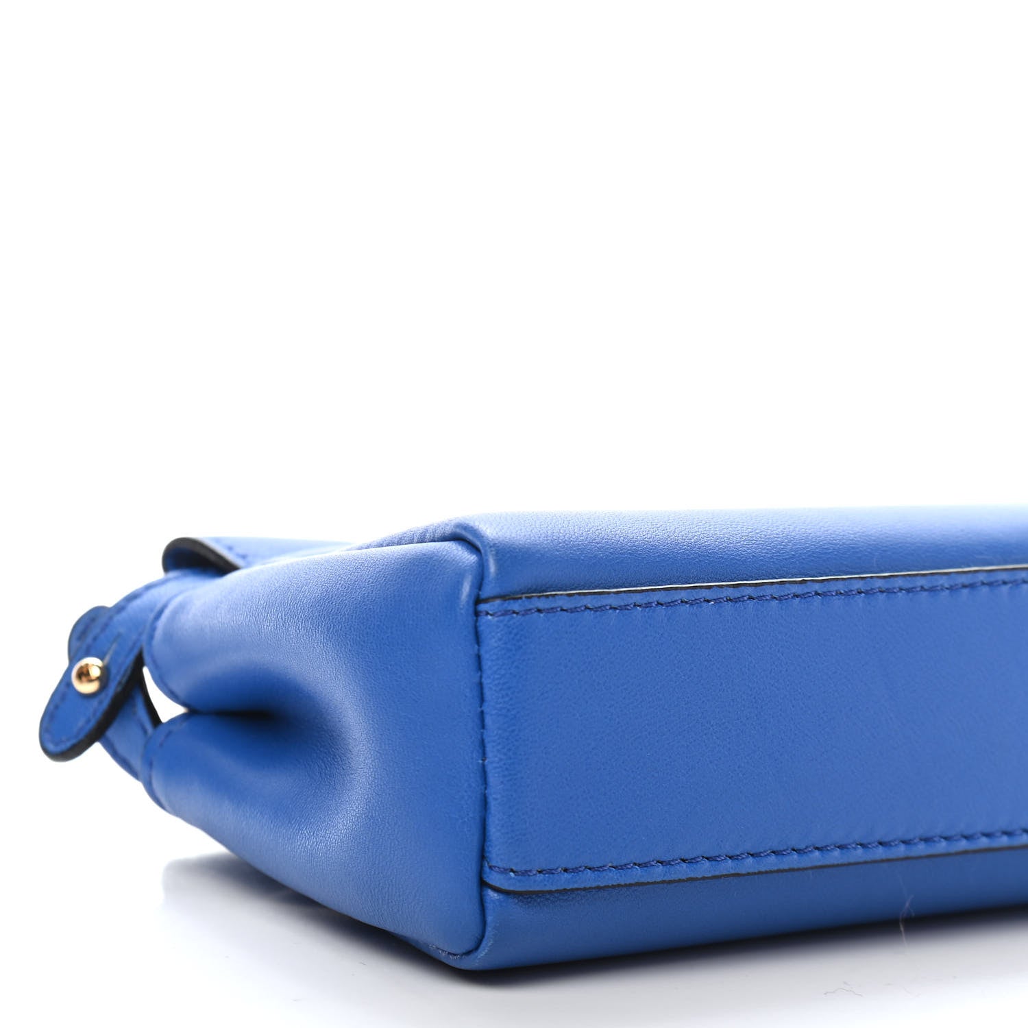 Fendi Nappa Micro Peekaboo Iconic Satchel Bluette 8 of 9