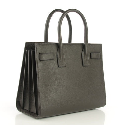 Saint Laurent Grained Calfskin Baby Sac De Jour Coal 3 of 7