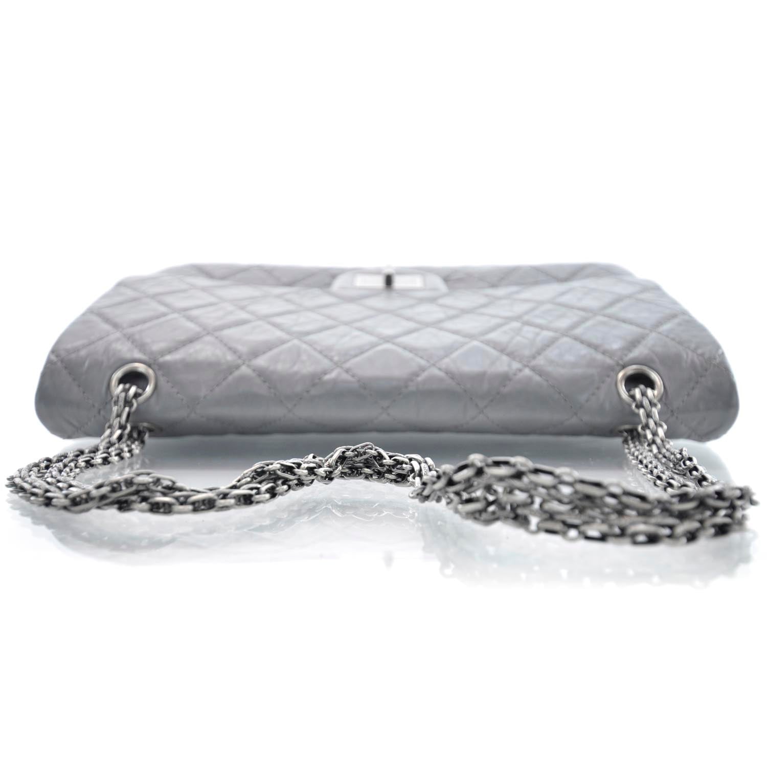 Chanel Aged Calfskin 2.55 Reissue 227 Flap Grey 5 of 10