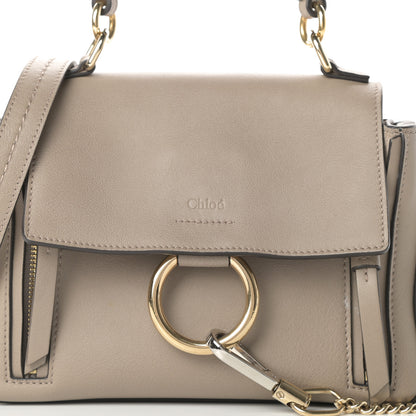 Chloe Calfskin Mini Faye Day Shoulder Bag Motty Grey 8 of 11