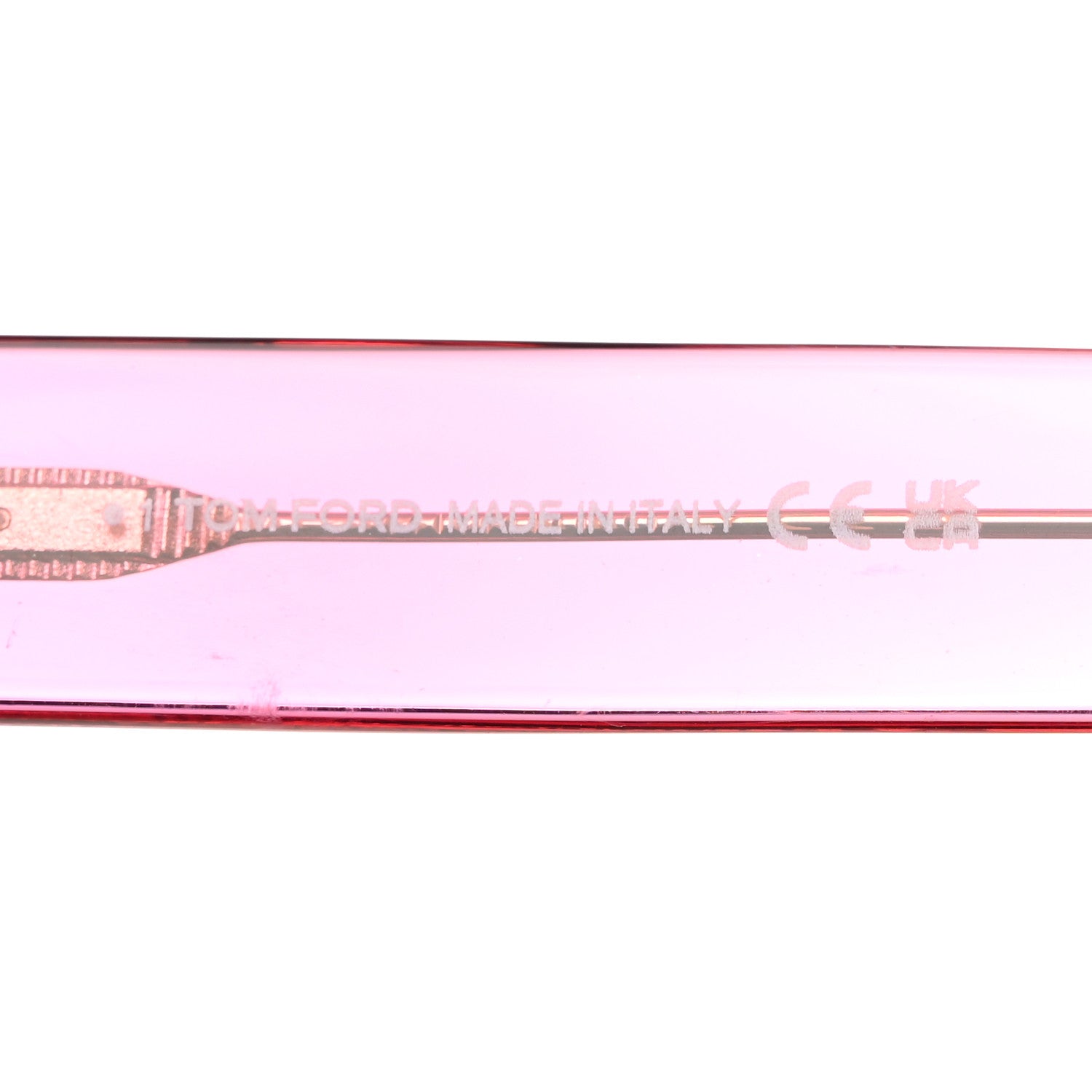 Tom Ford Acetate Fausto Sunglasses TF711 Transparent Pink 6 of 8