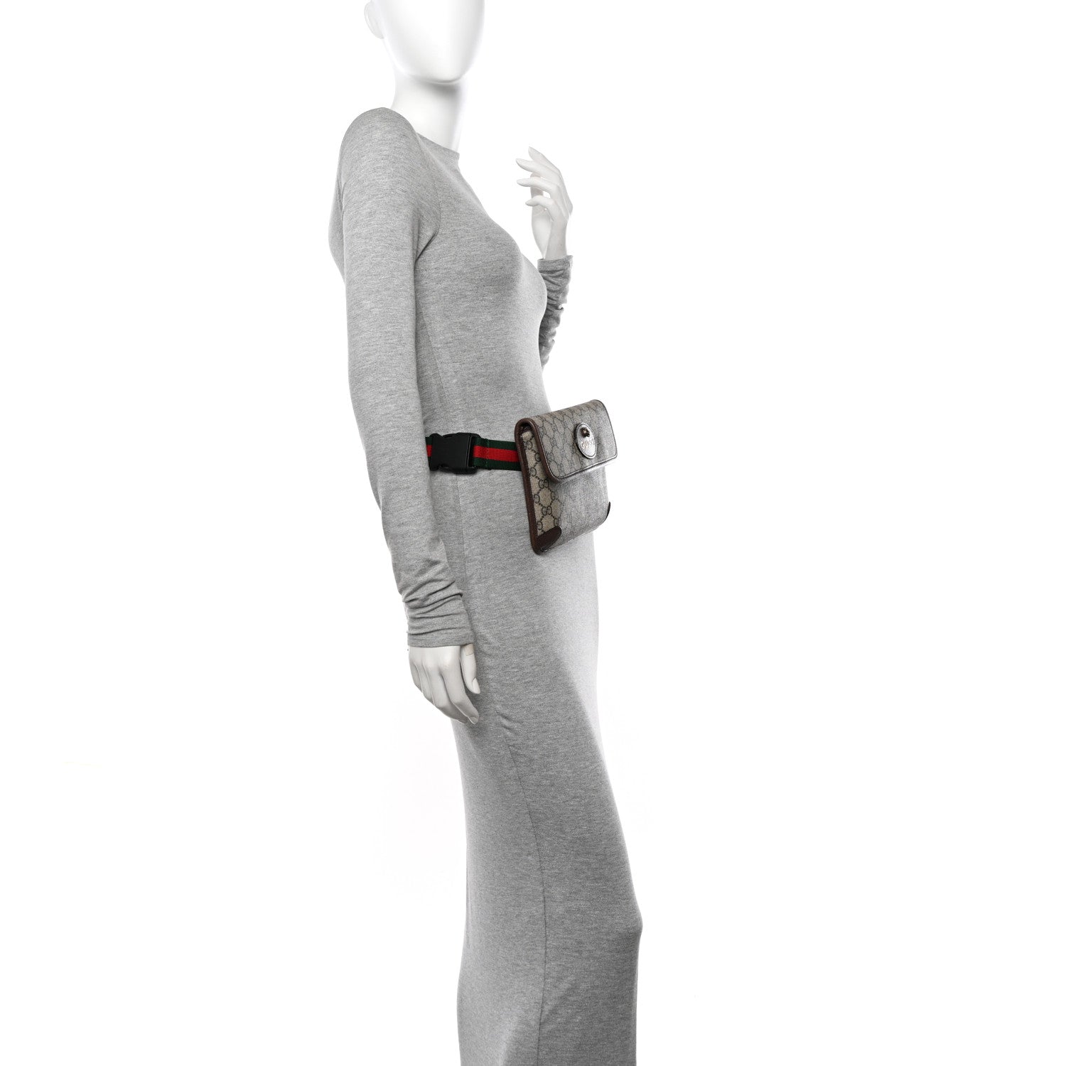 Gucci GG Supreme Monogram Neo Vintage Web Belt Bag Brown 2 of 12