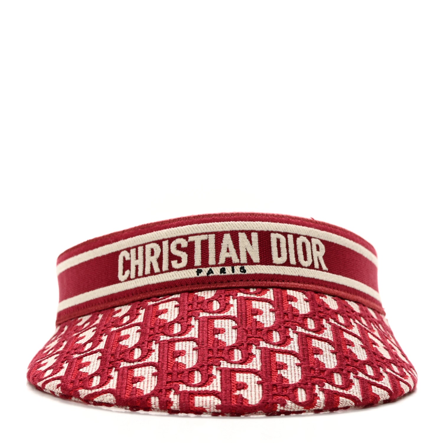 Christian Dior Oblique Embroidered D-Smash Visor Red 3 of 7