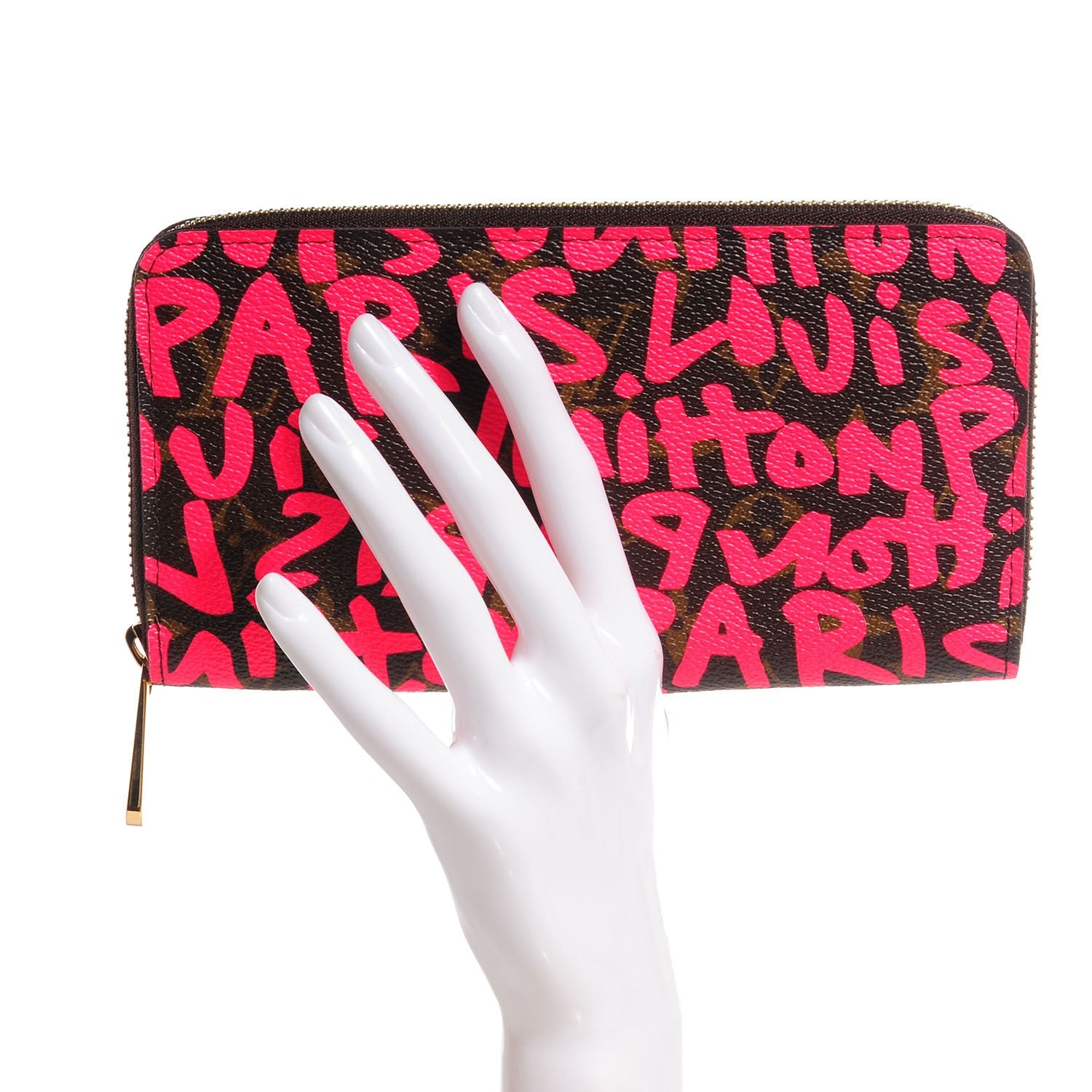 Louis Vuitton Monogram Graffiti Zippy Wallet Fuchsia 2 of 8