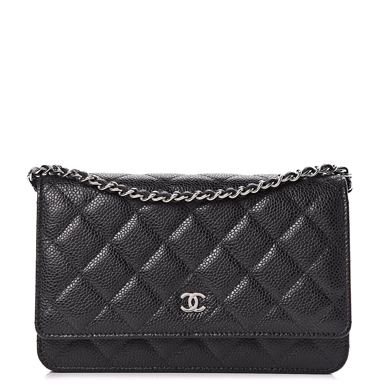 Chanel Caviar Quilted Wallet On Chain WOC Black 1 of 11