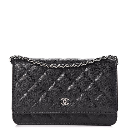Chanel Caviar Quilted Wallet On Chain WOC Black 1 of 11