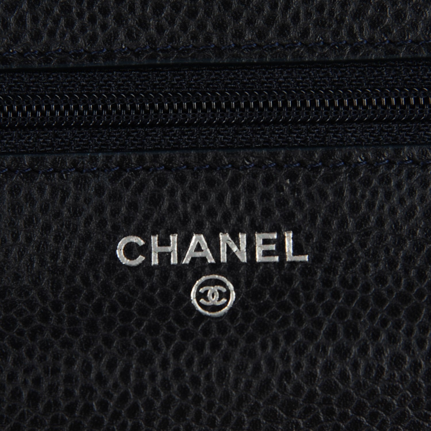 Chanel Caviar Quilted Wallet on Chain WOC Navy 6 of 8