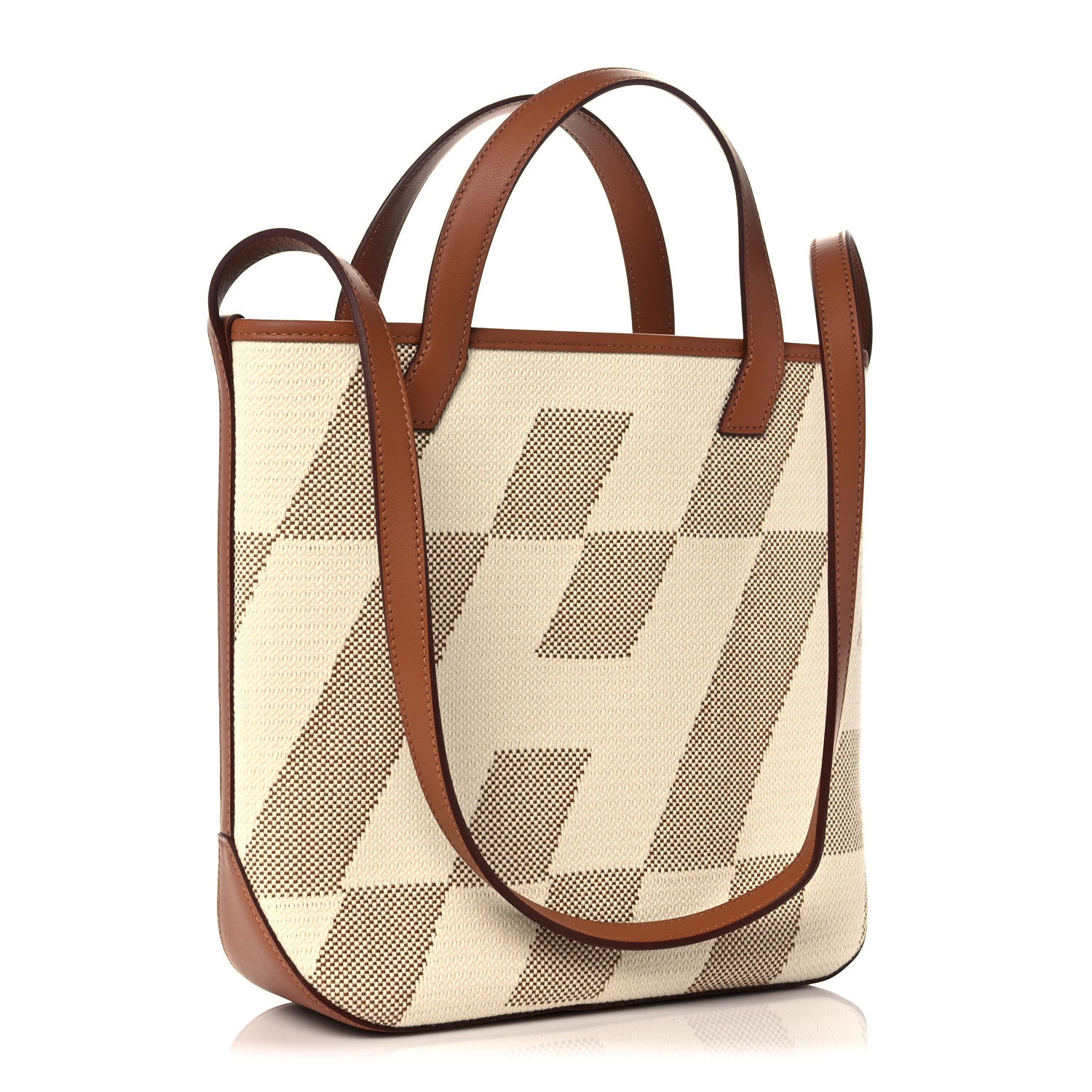 Hermes Swift Toile H Cabas H En Biais 27 Ecru Naturel Gold 3 of 10