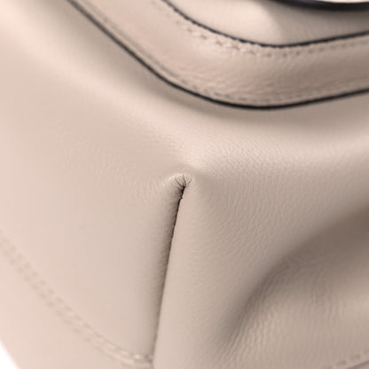 Louis Vuitton Calfskin Lockme Bucket MM Greige 8 of 12