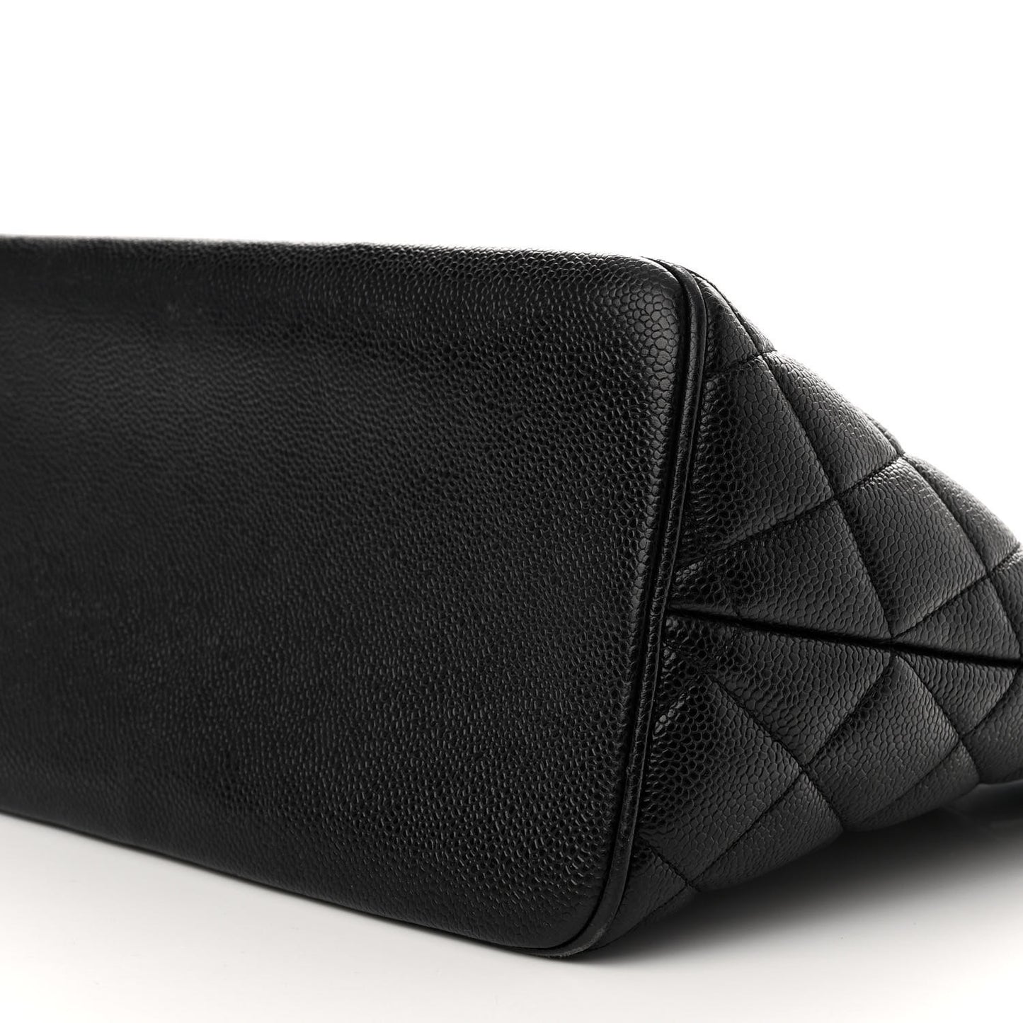 Caviar Quilted Medallion Tote Black