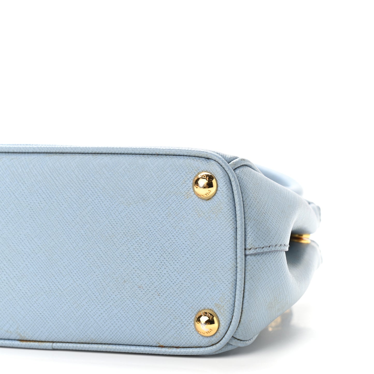 Saffiano Micro Galleria Double Zip Tote Astrale