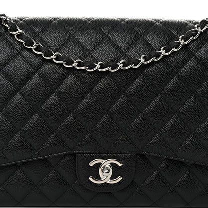Chanel Caviar Quilted Maxi Double Flap Black 8 of 11