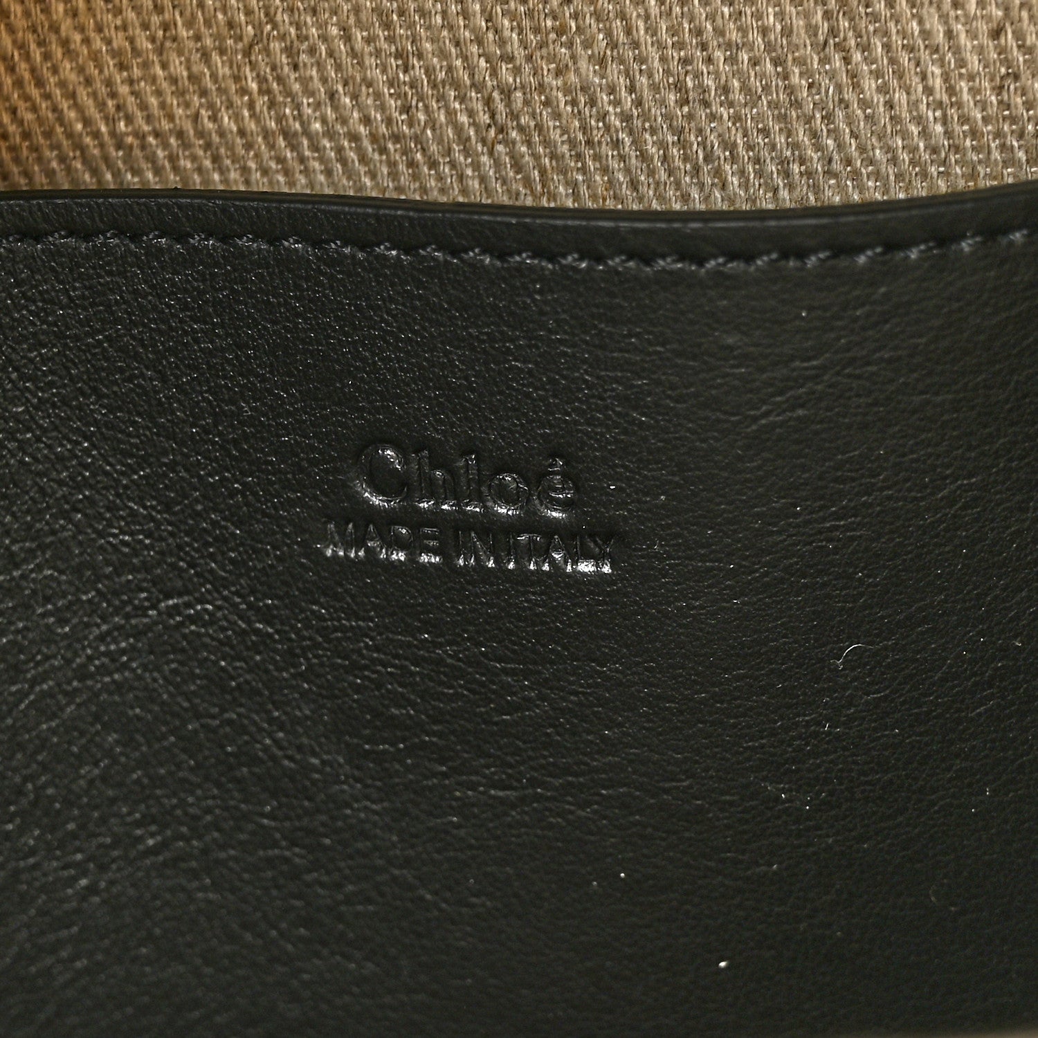 Chloe Canvas Logo Embroidered Woody Backpack Sand 7 of 14