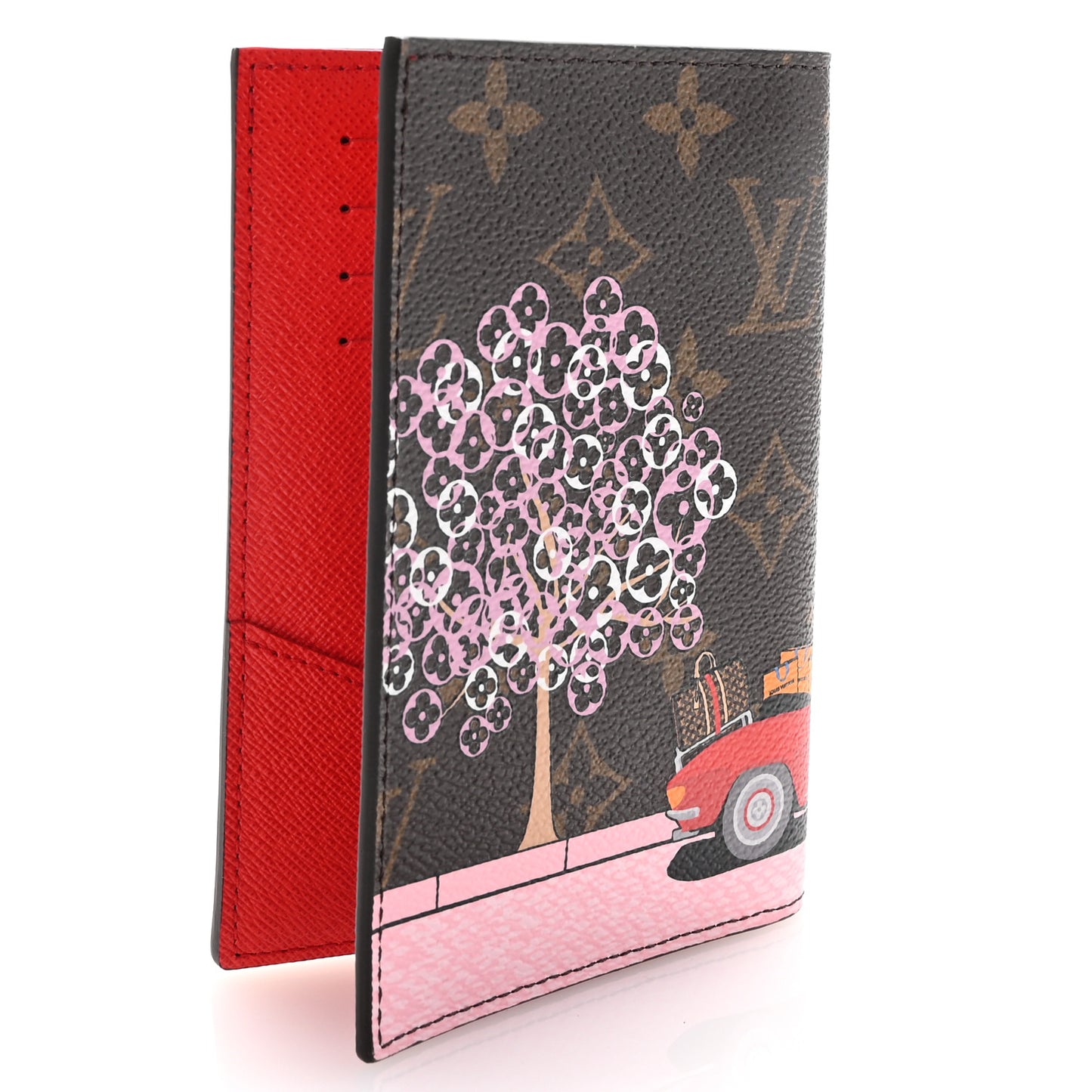 Monogram 2019 Christmas Animation Passport Cover Rouge