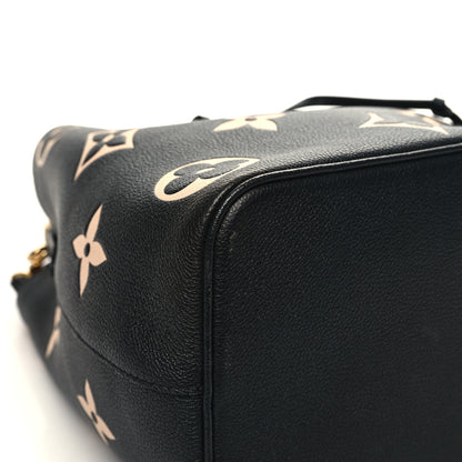 Louis Vuitton Empreinte Monogram Giant Neonoe MM Black Beige 10 of 13