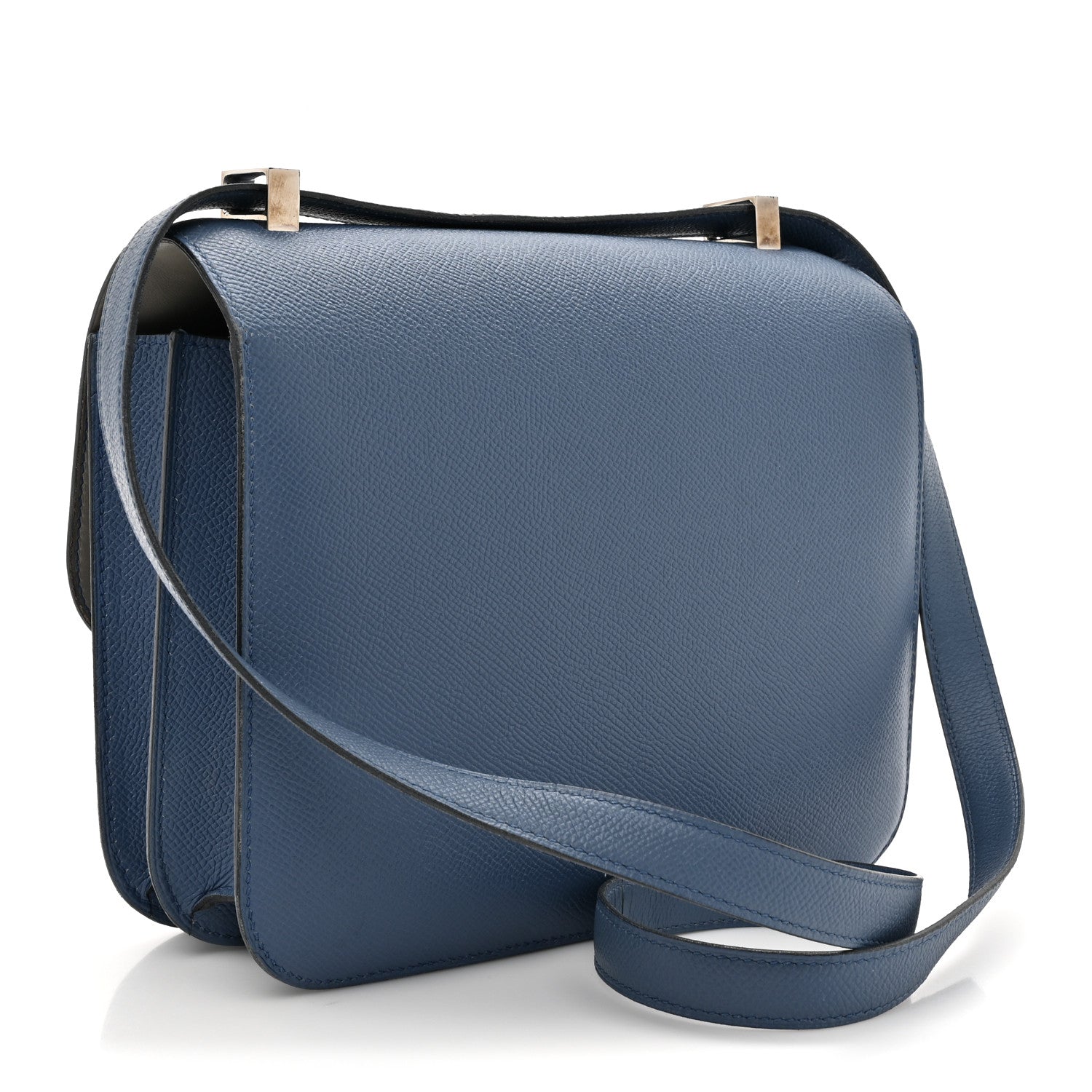 Hermes Epsom Constance Verso 24 Bleu Agate Gris Mouette 3 of 19