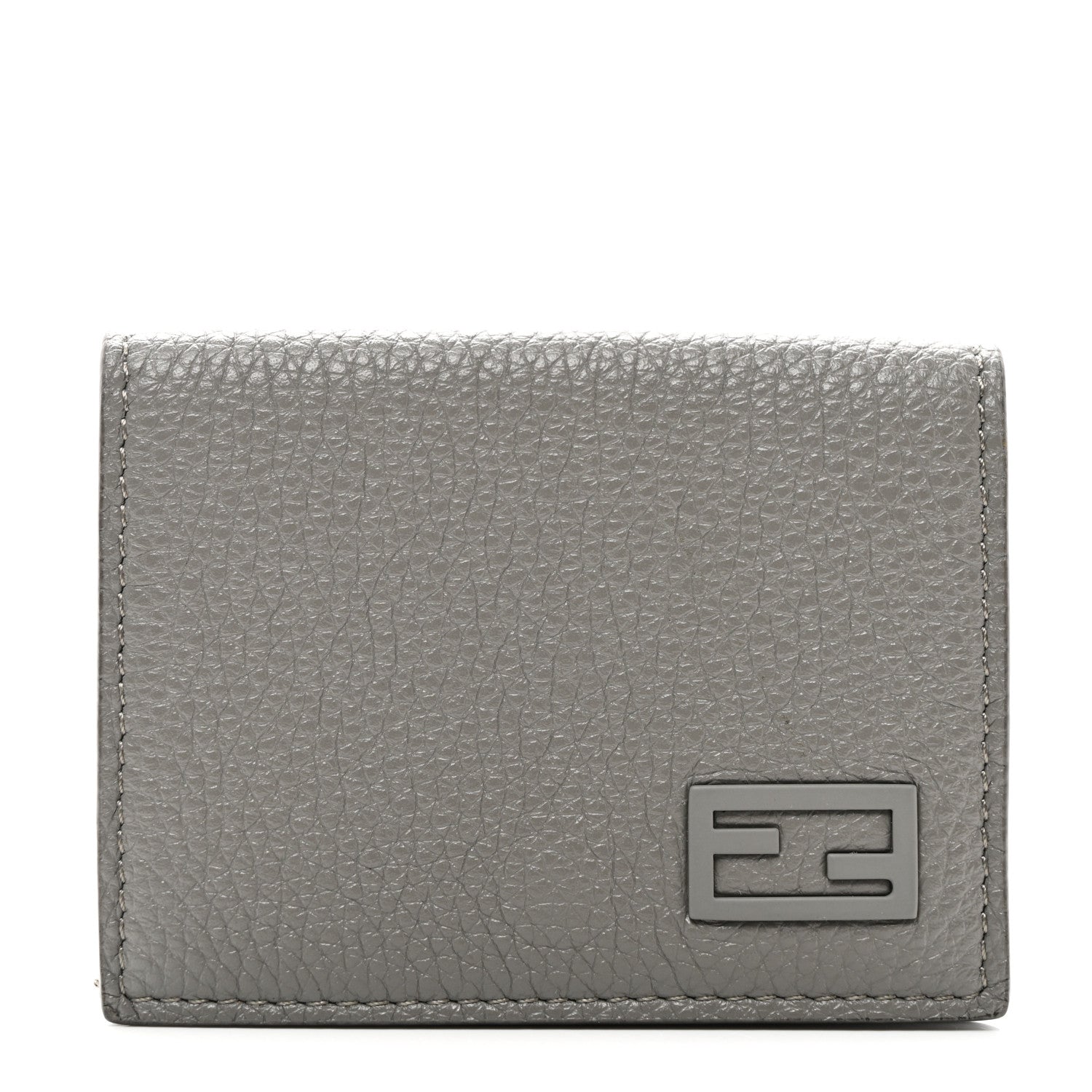 Fendi Cuoio Romano Monochrome Tri-Fold Wallet Argilla 1 of 8