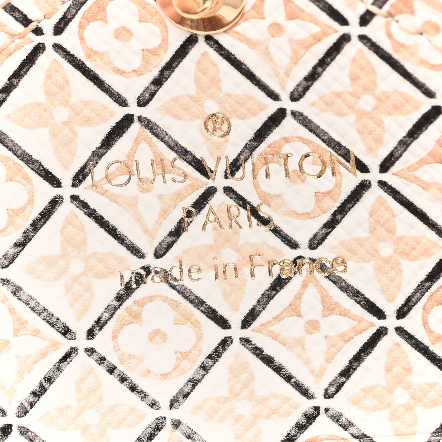 Monogram Resort Small Kirigami Pochette Insert White Beige