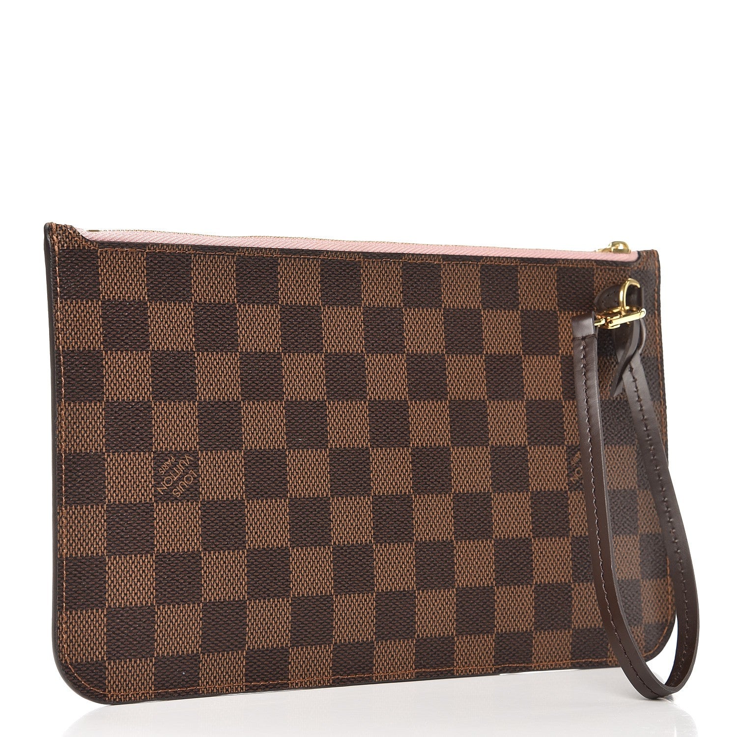 Louis Vuitton Damier Ebene Neverfull MM GM Pochette Rose Ballerine 3 of 8