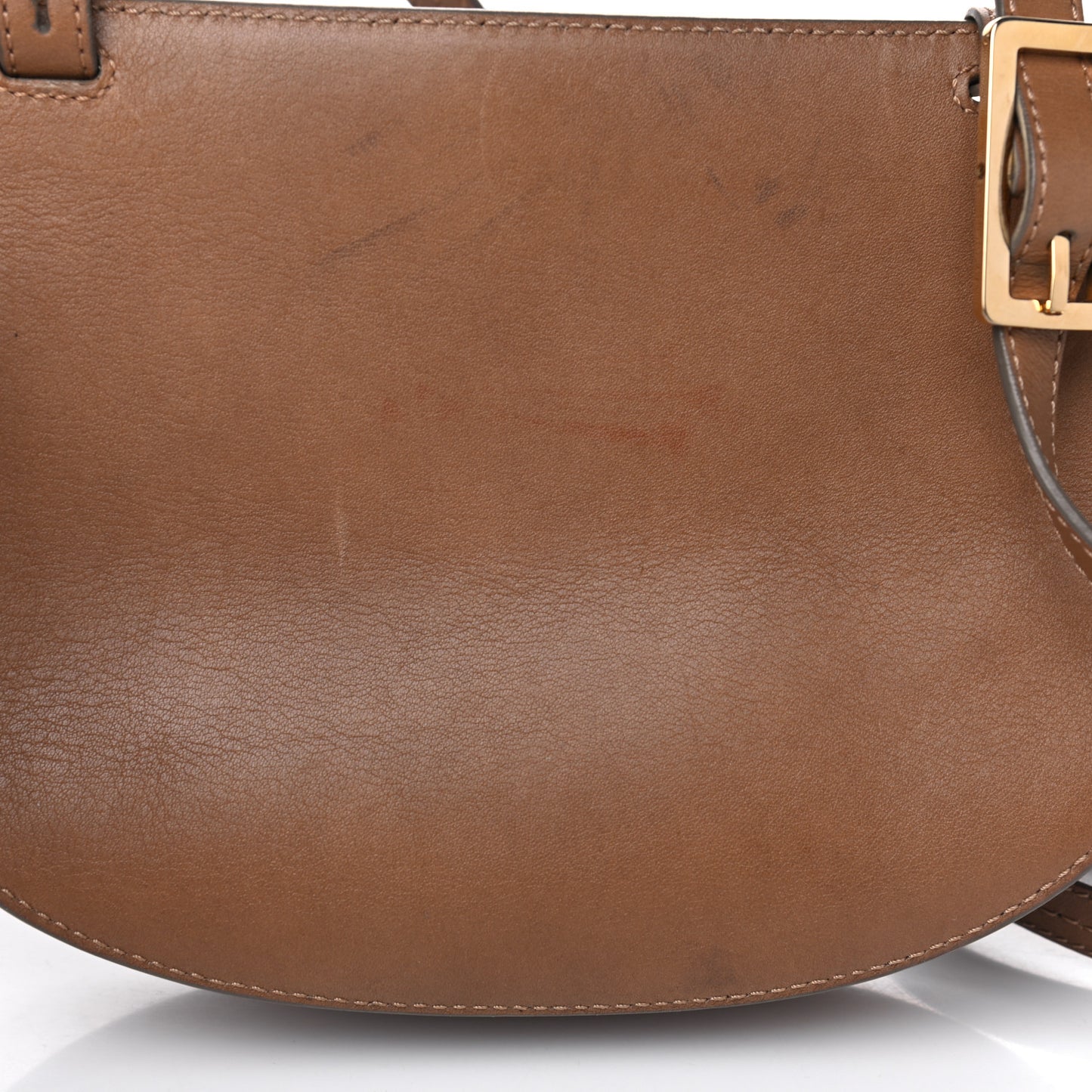 Calfskin Georgia Crossbody Bag Chestnut Cream