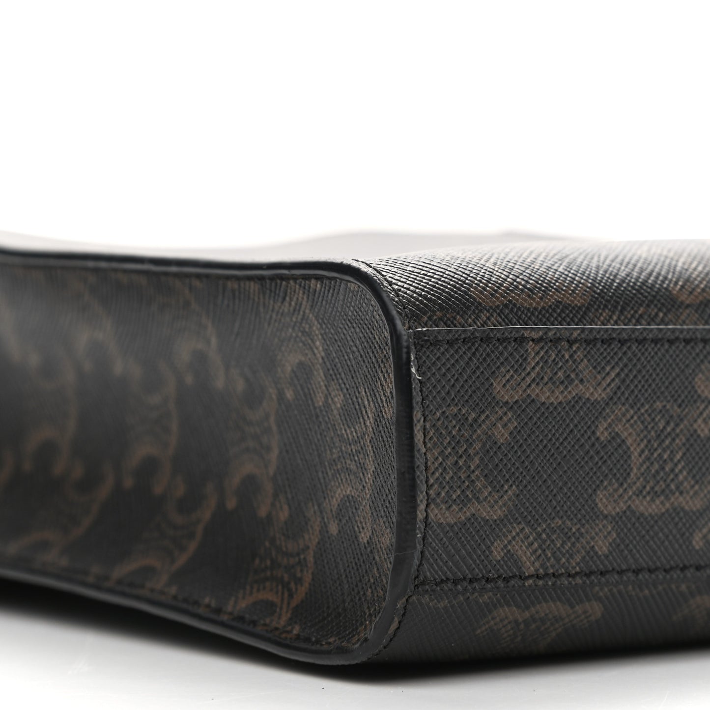 Triomphe Canvas Calfskin Mini Vertical Cabas Tan