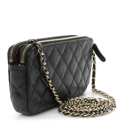 Chanel Caviar Quilted Small Clutch With Chain Black 3 of 12