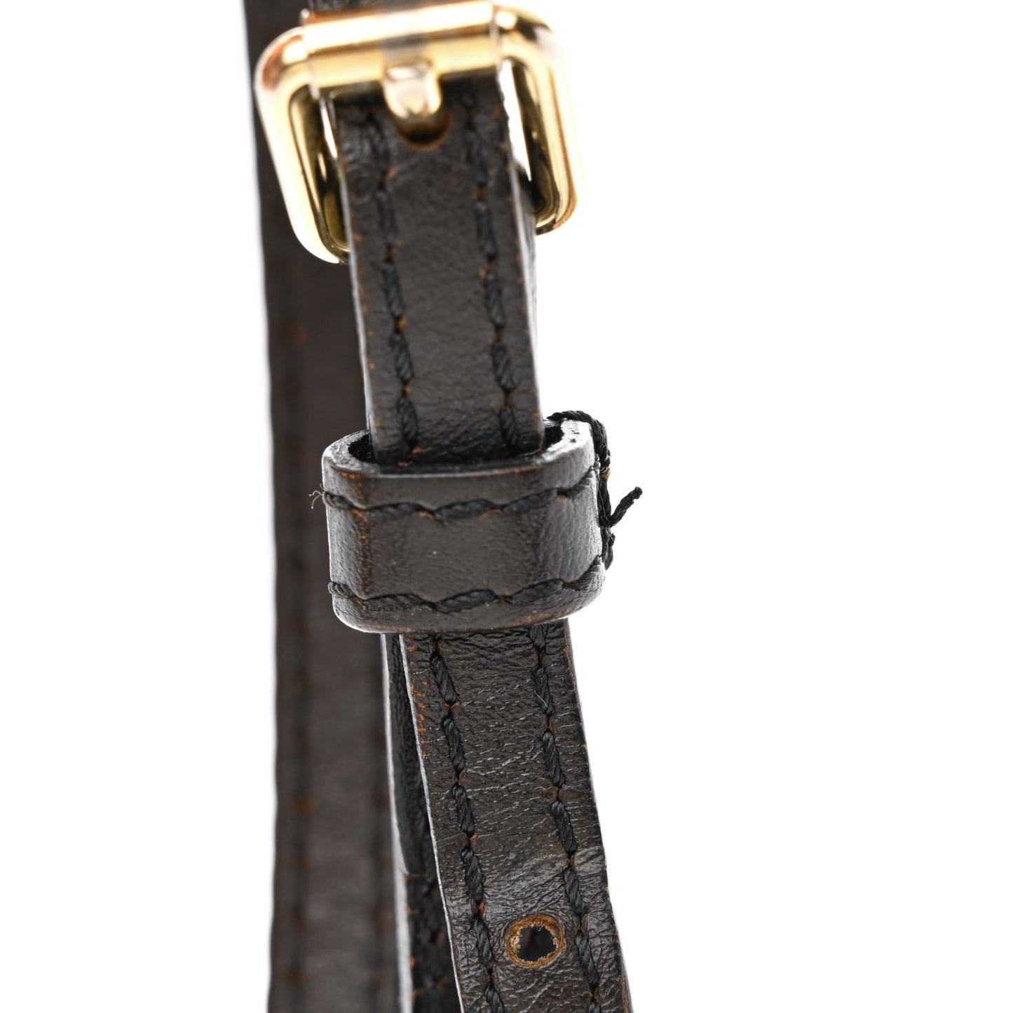 Haymarket Check Small Peyton Crossbody Clutch Bag Chocolate