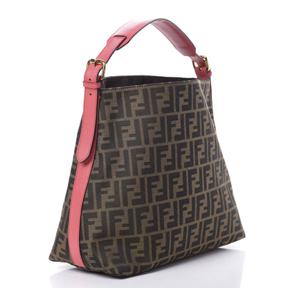 Fendi Zucca Vitello Elite Small Hobo Tobacco Ecstasy 3 of 11