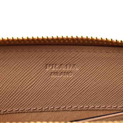 Prada Saffiano Metal Zip Around Wallet Cammeo 6 of 9