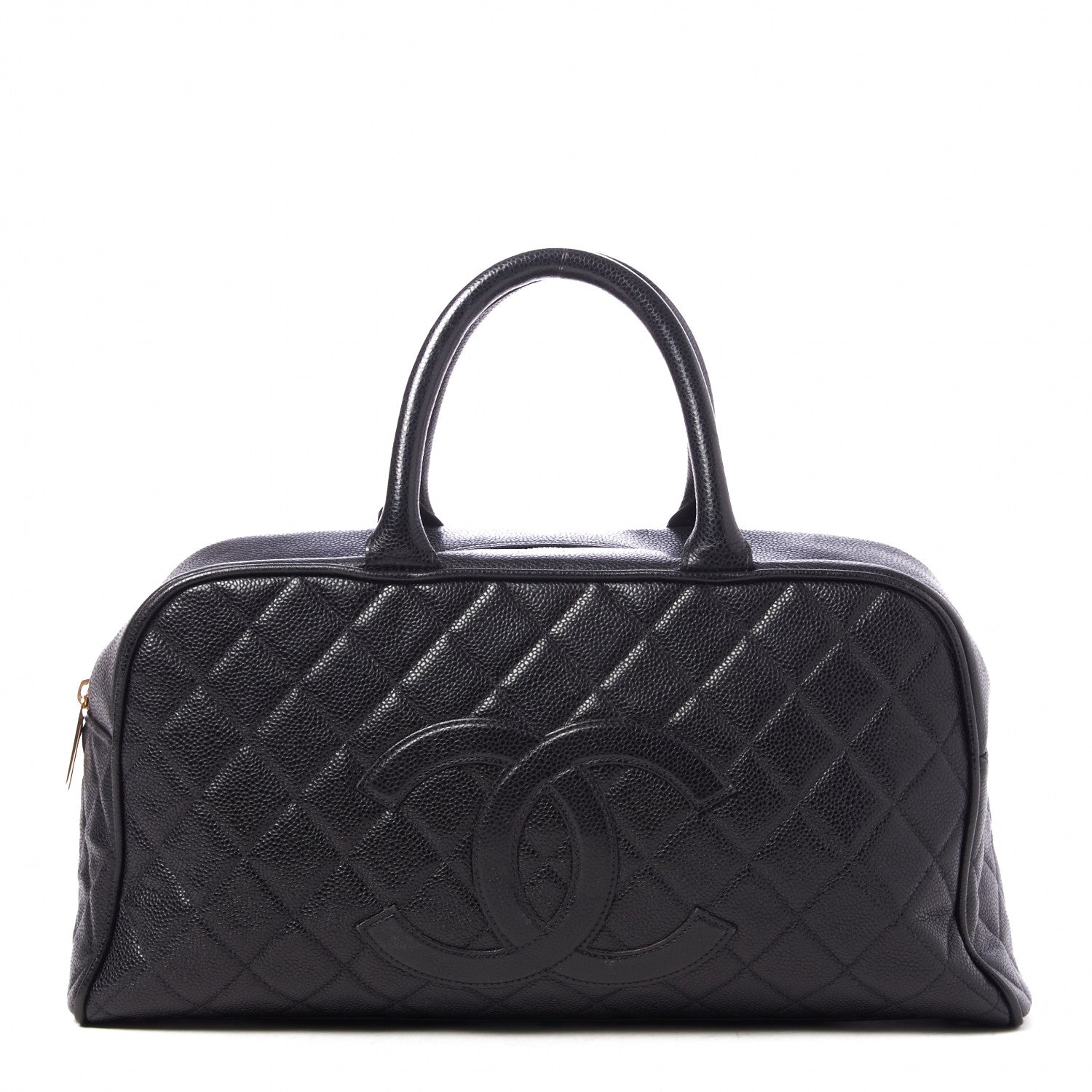 Chanel Caviar Quilted Large Bowler Black 1 of 10