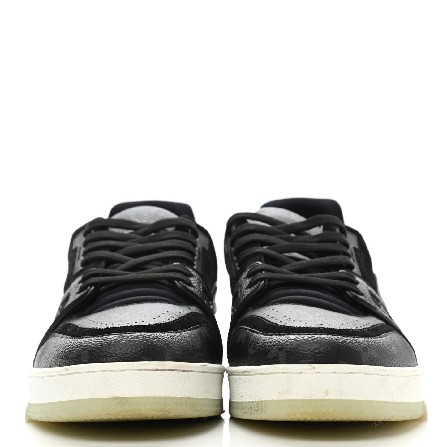 Calfskin Monogram Eclipse Mens LV Trainer Sneakers 8