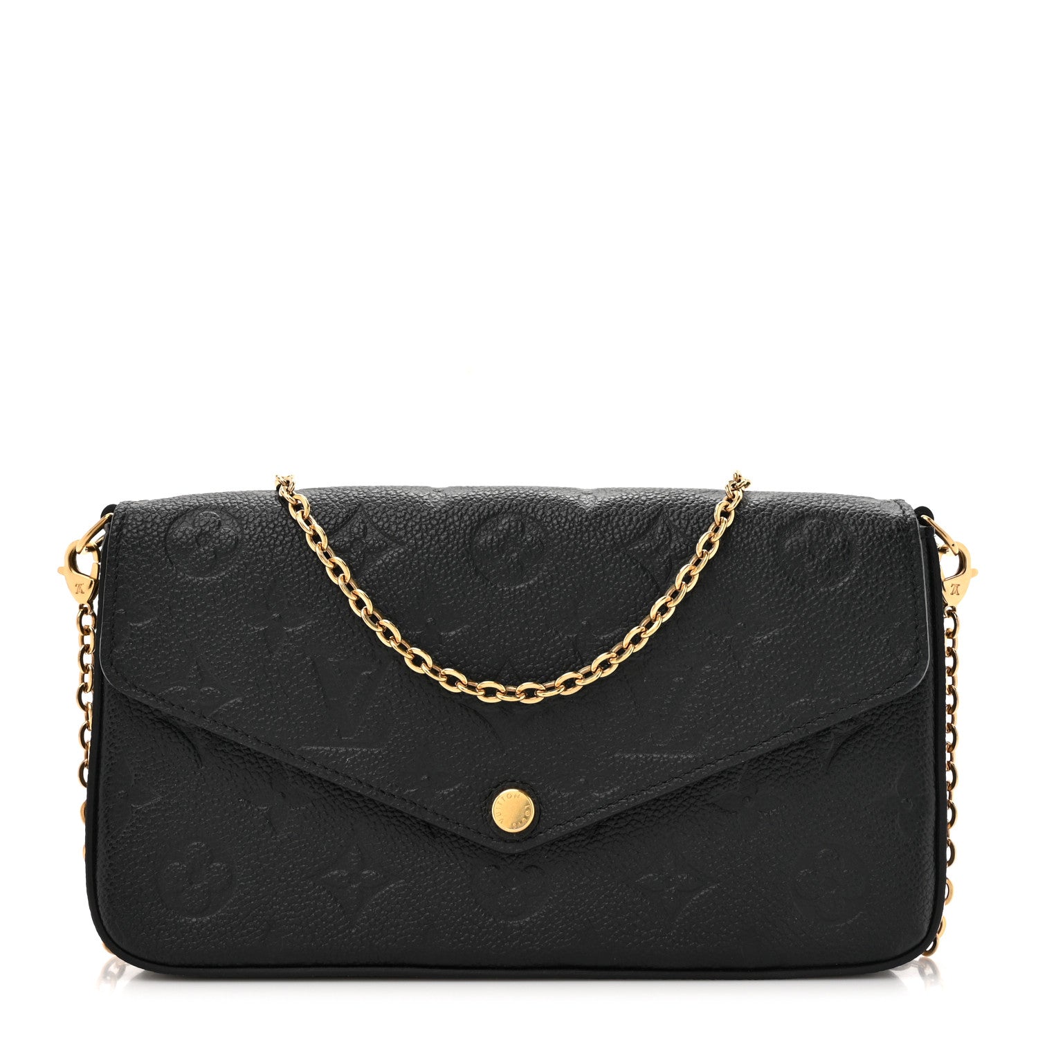 Louis Vuitton Empreinte Pochette Felicie Chain Wallet Black 1 of 14