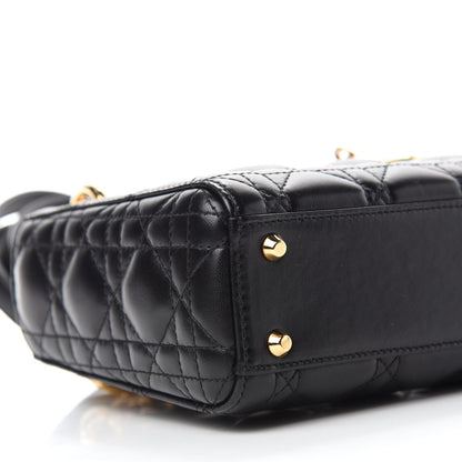 Christian Dior Lambskin Cannage Mini Lady Dior Black 8 of 21