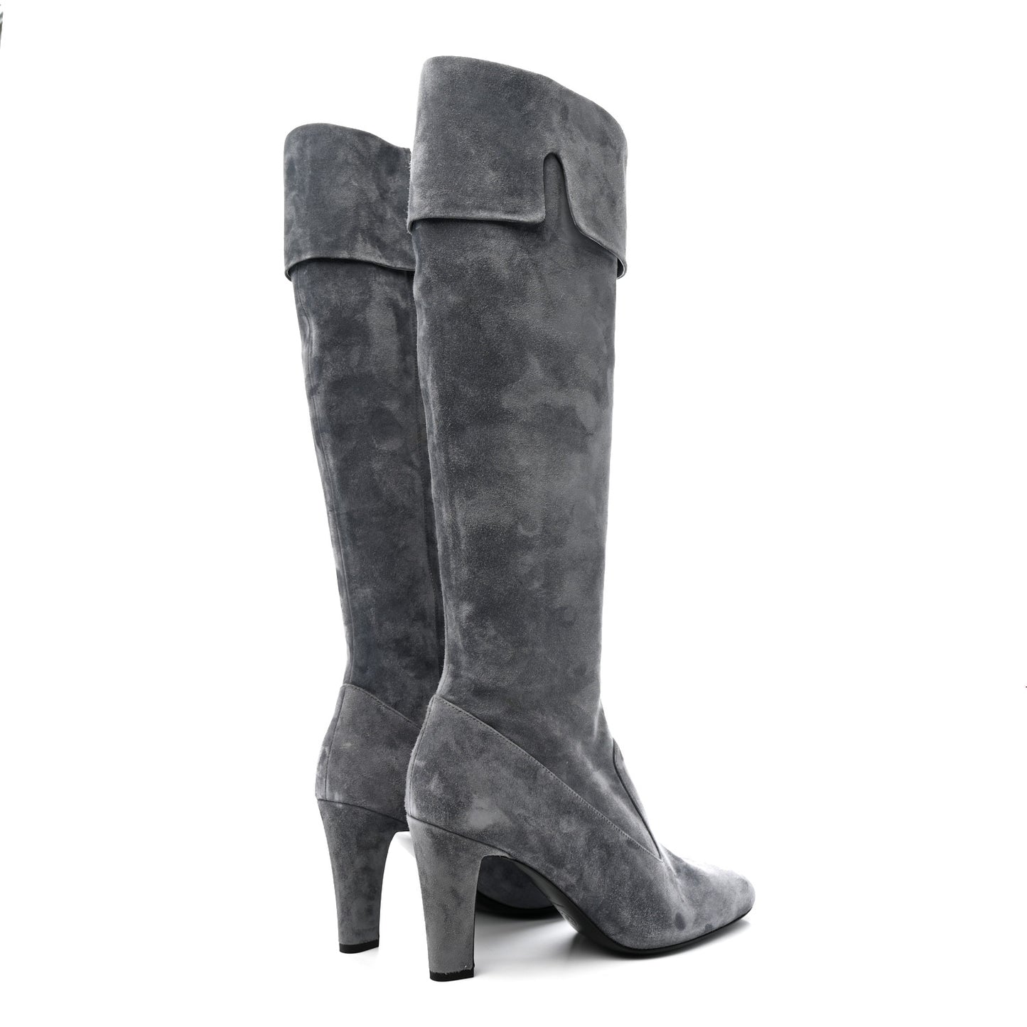 Suede High Boots 41 Grey