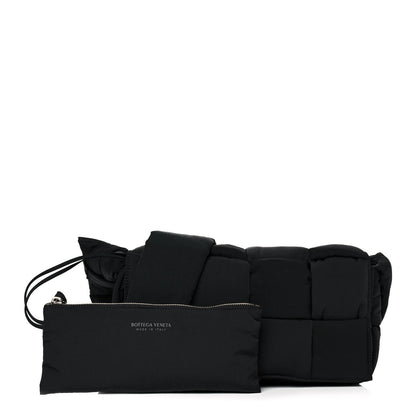 Bottega Veneta Nylon Intrecciato Padded Tech Cassette Bag Black 1 of 11