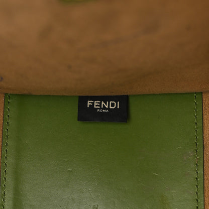 Fendi Vitello King Plexiglass Logo Embossed Medium Fendi Sunshine Shopper Tote Avocado 7 of 17