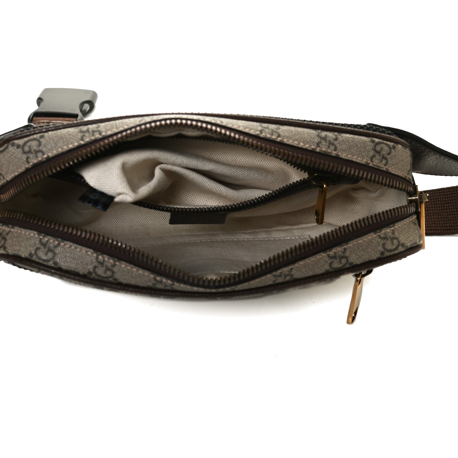 Gucci Soft GG Supreme Monogram Medium Ophidia Belt Bag Dark Brown 5 of 15