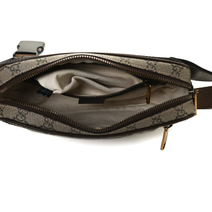 Gucci Soft GG Supreme Monogram Medium Ophidia Belt Bag Dark Brown 5 of 15