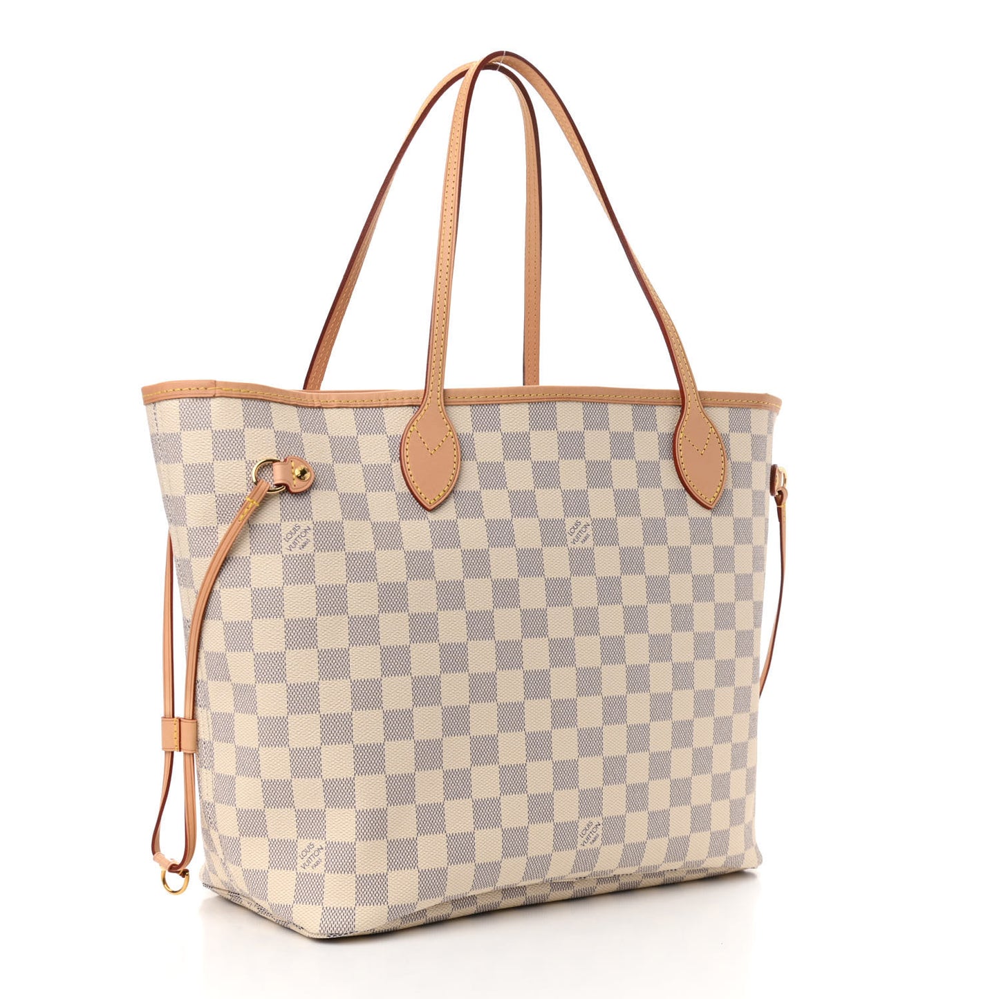 Damier Azur Neo Neverfull MM Rose Ballerine