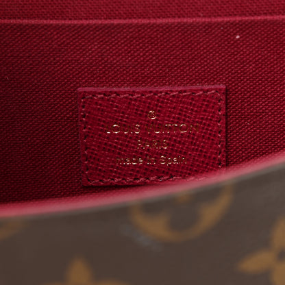 Louis Vuitton Monogram Pochette Felicie Chain Wallet Fuchsia 7 of 9