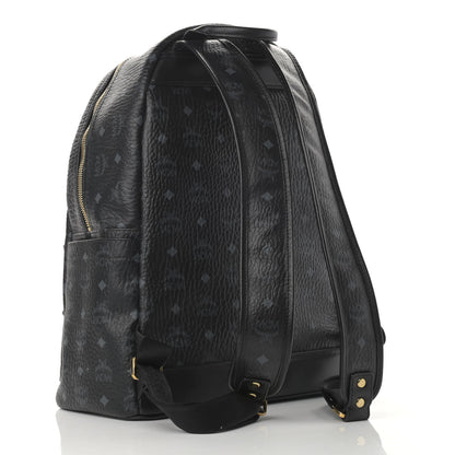 MCM Visetos Studded Medium Stark M Backpack Black 3 of 14