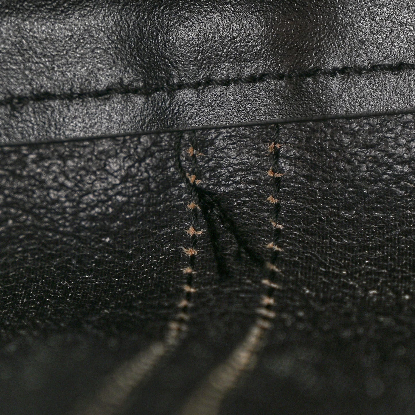 Metallic Goatskin Logo XXS Everyday Tote Argent Black