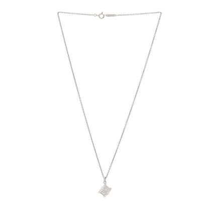 Tiffany Sterling Silver Atlas Cube Pendant Necklace 3 of 6