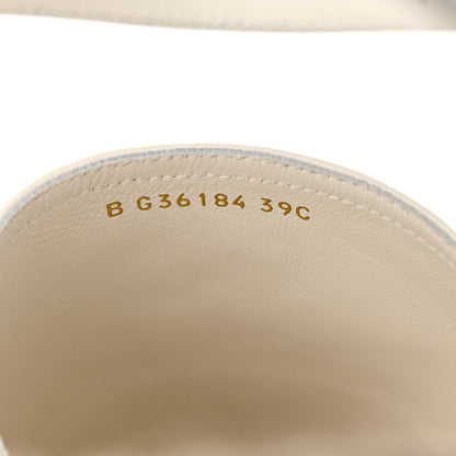 Chanel Lambskin Cap Toe CC Espadrille Sandals 39 White Black 8 of 13